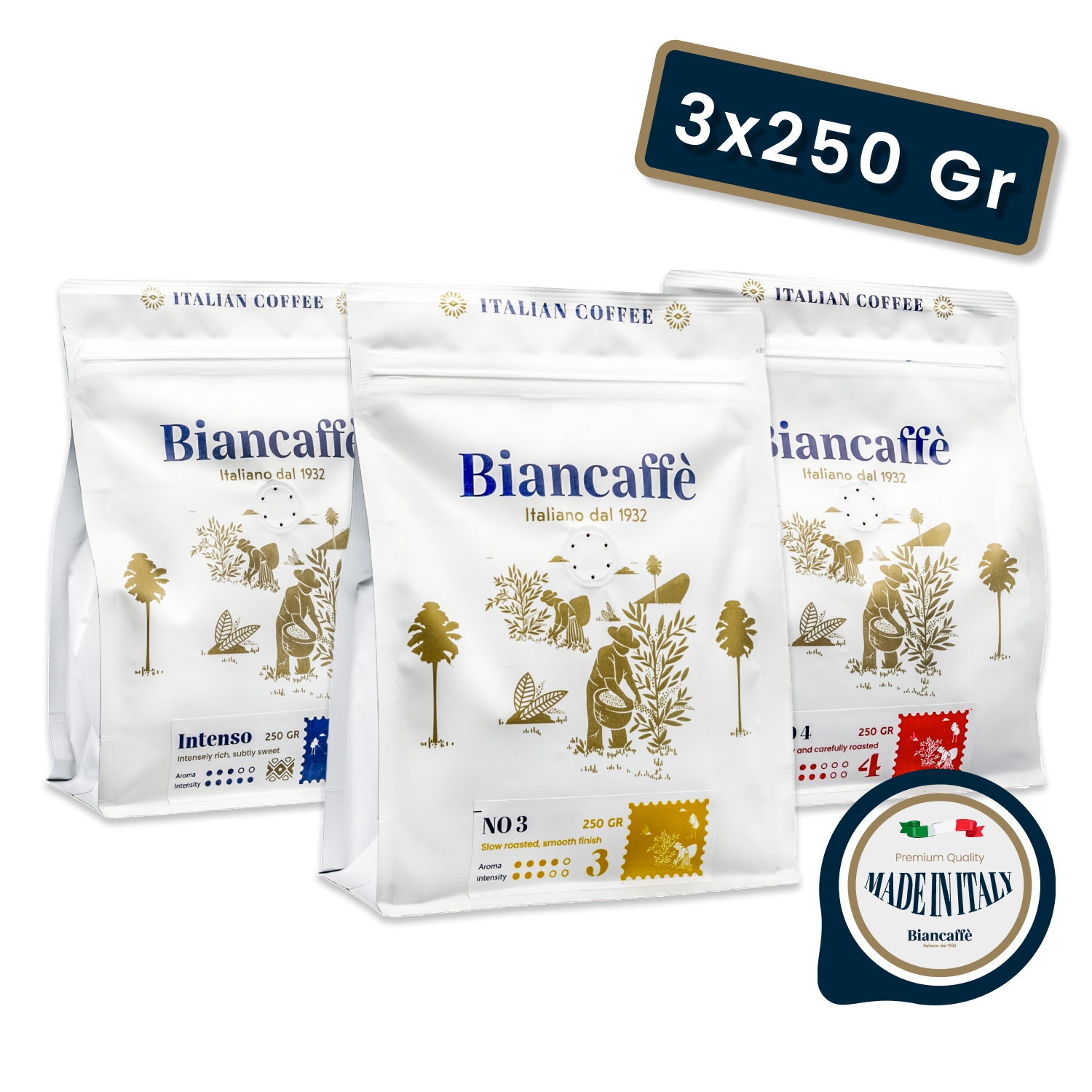 Biancaffé 3'lü Filtre Kahve Tanışma Seti